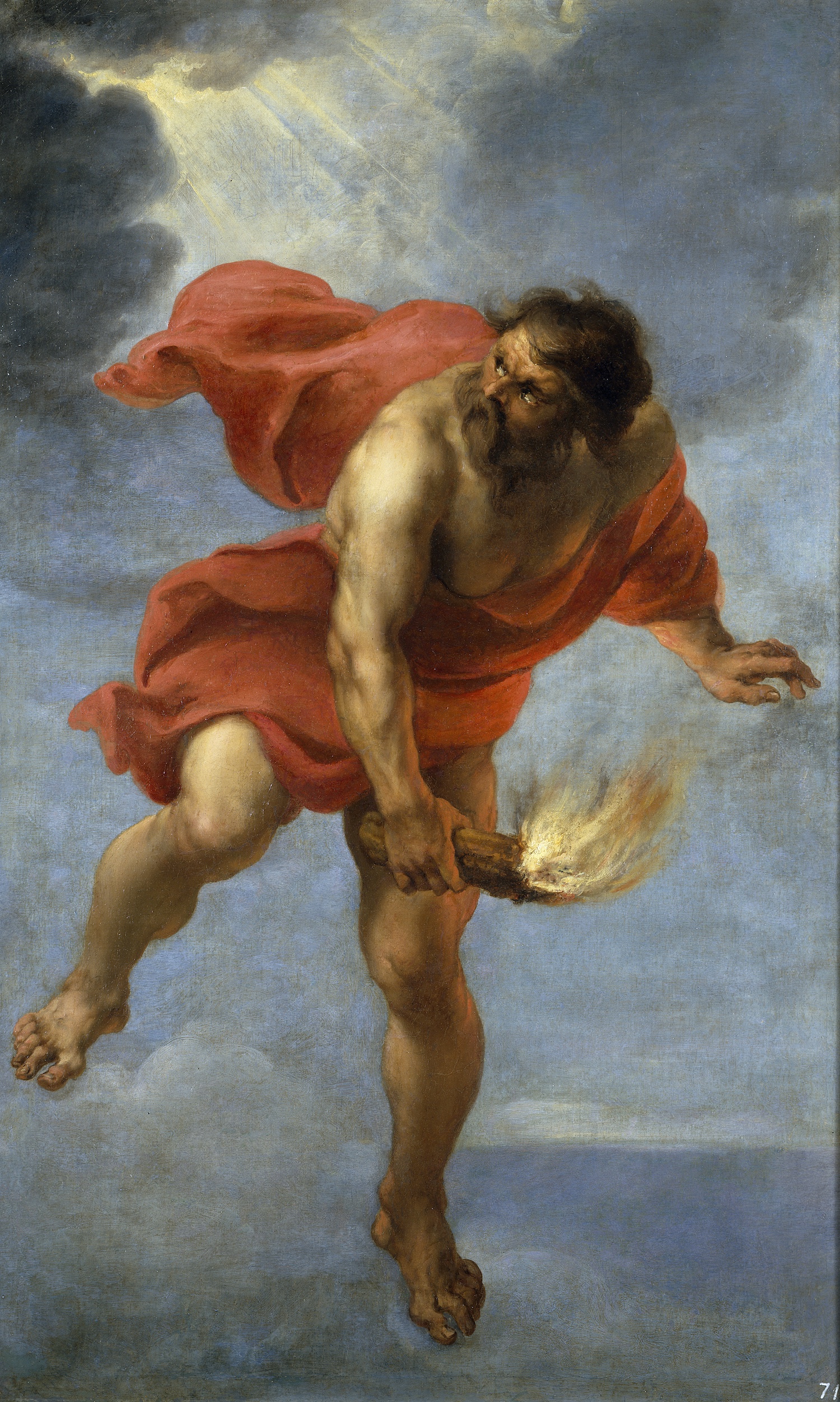 Prometheus steals fire and gives it to humanity. In context compared to Tim Berners-Lee giving hyperlinks to the world just because of the massive influence it had